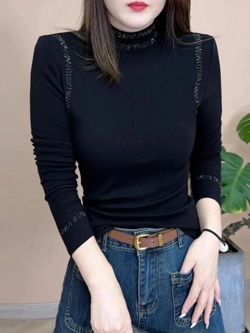 10005打底衫纯色年轻长袖