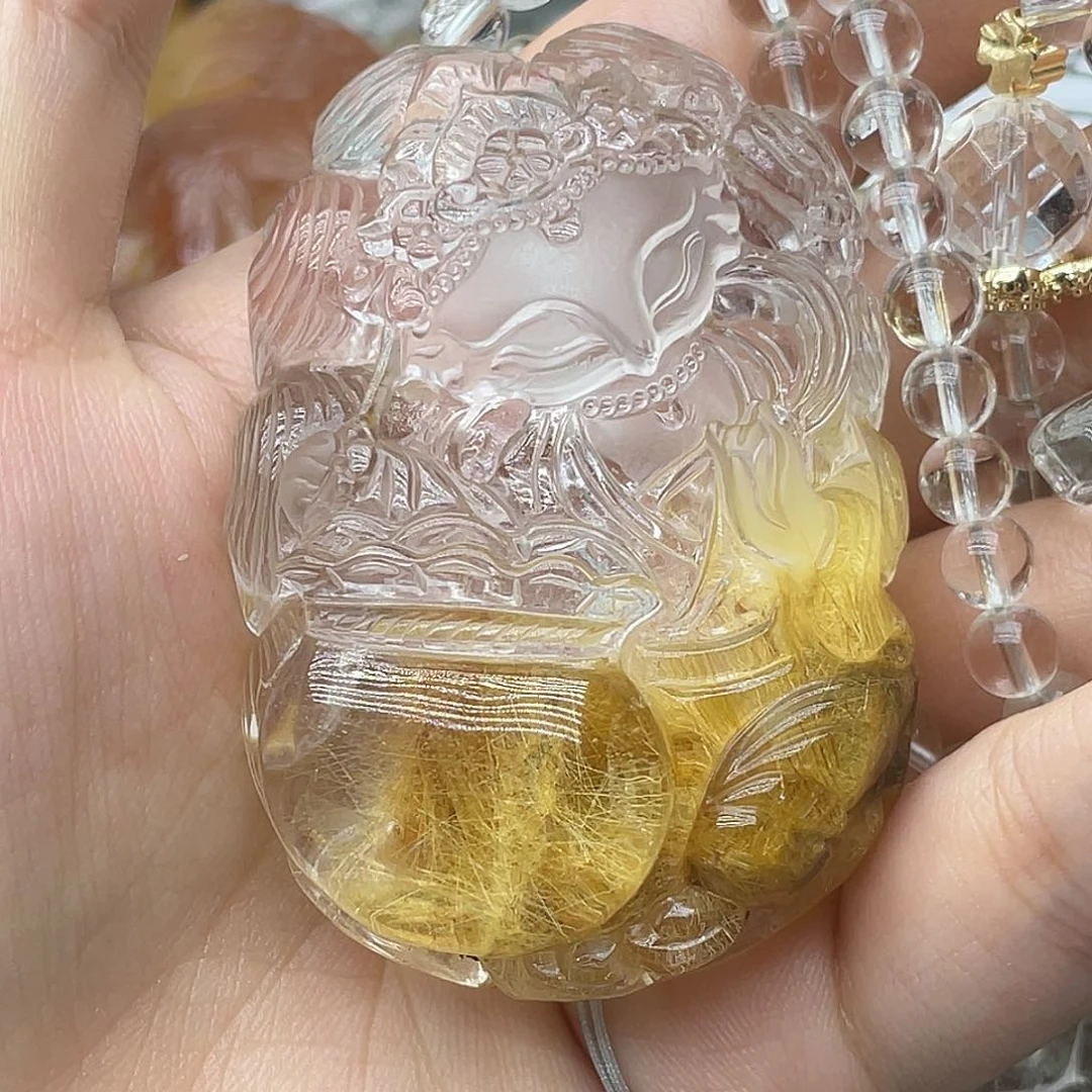 颈饰未镶嵌水晶乐***?天然