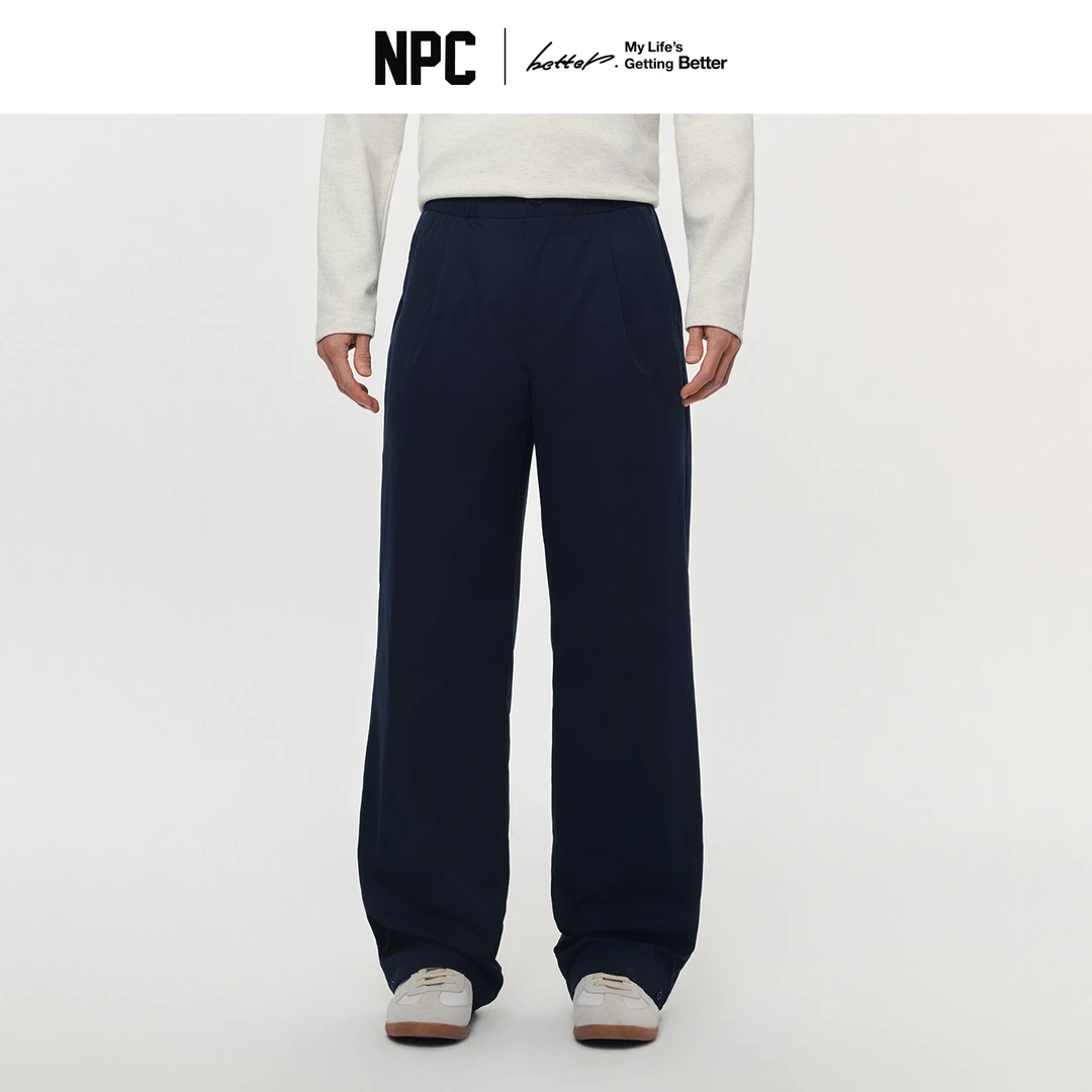 NPC潮牌复古90%鸭绒裤压胶无缝锁绒直筒长裤保暖纯色秋冬NP5ATR14