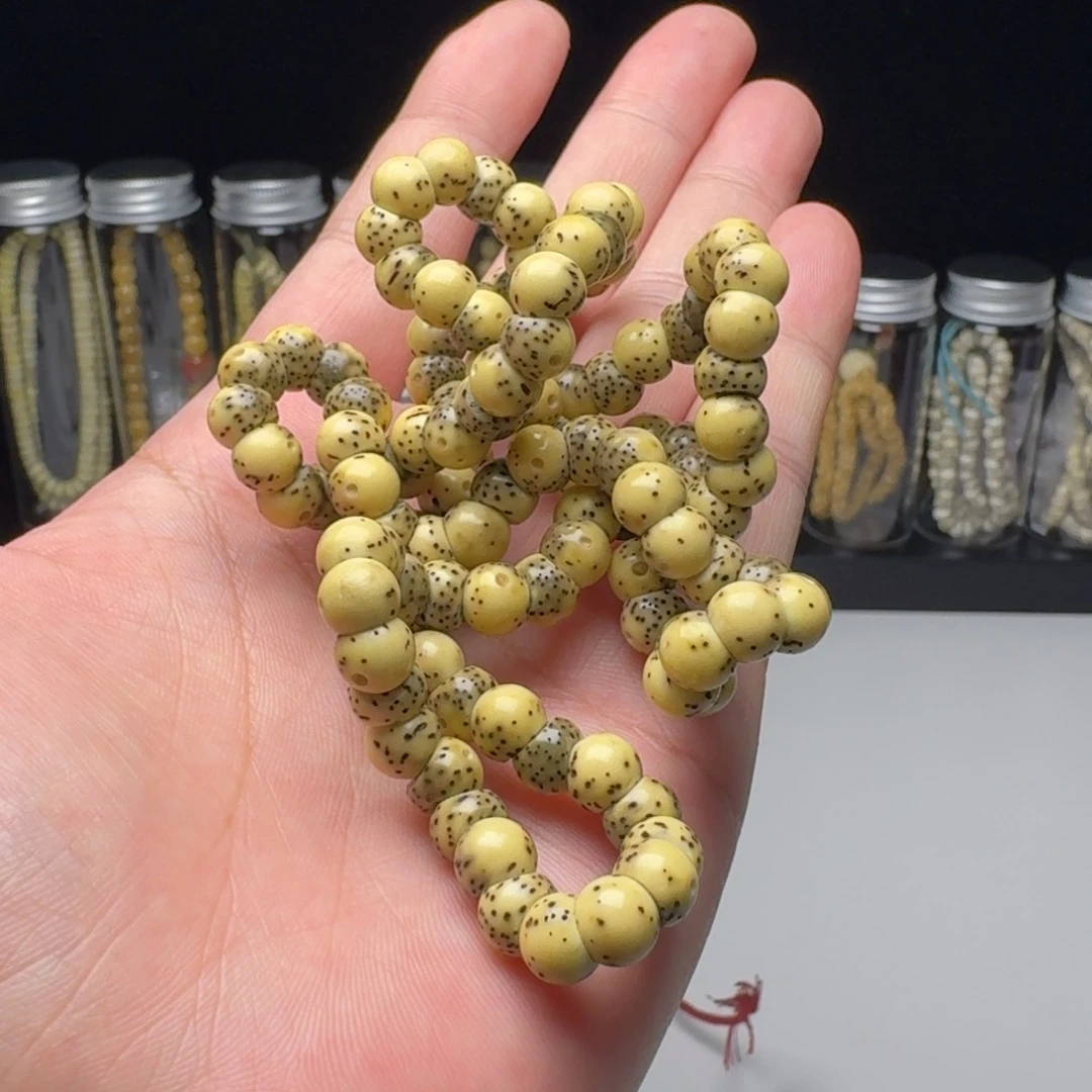 手串星月菩提卡7绿包白大肠120颗