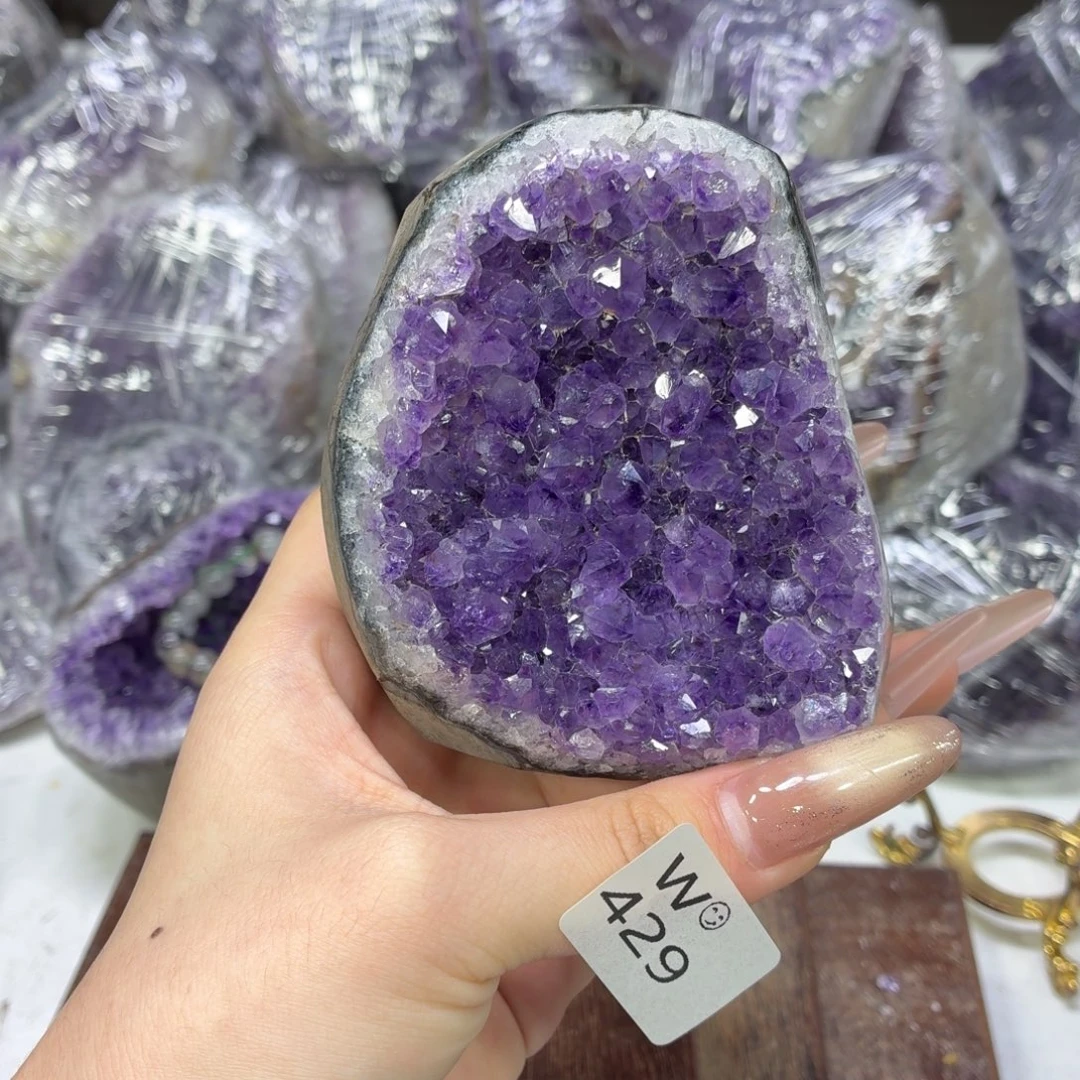 紫晶摆件未镶嵌紫水晶