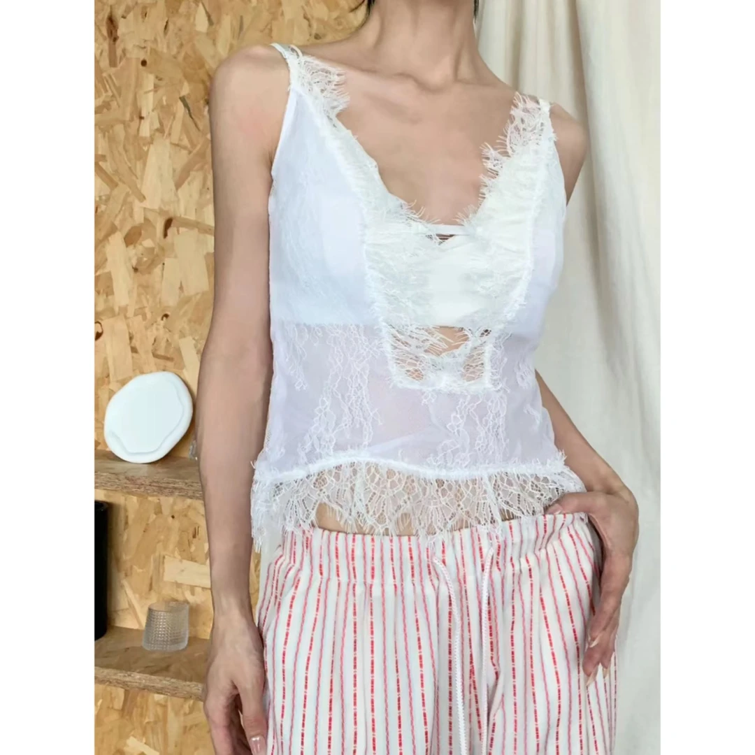 2025 S/S SEP.[夏]  吊带蕾丝背心 4396#