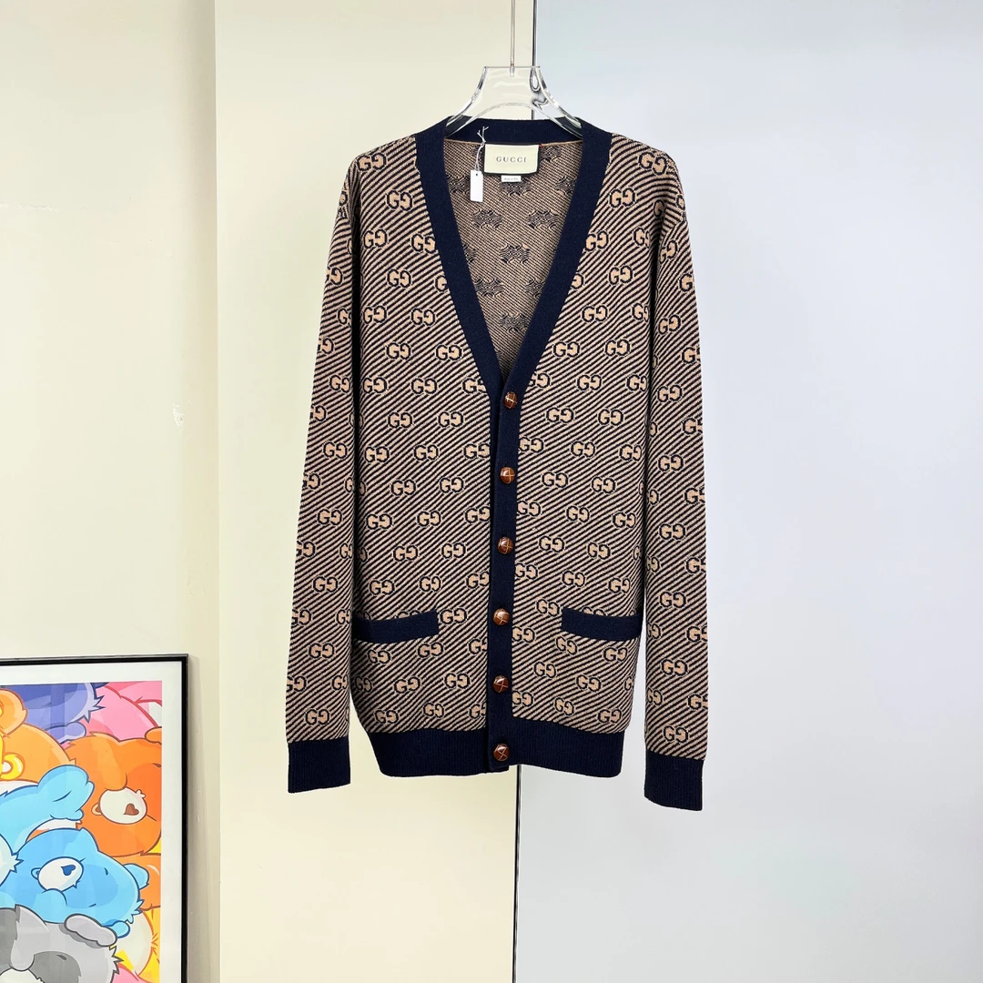 99新 GUCCI/古驰 针织开衫外套/L码/Xspr3457
