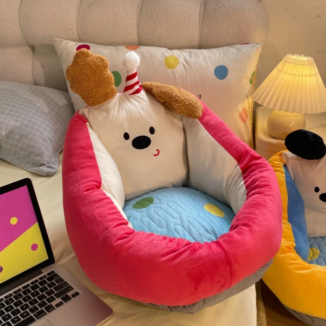 卡通狗狗懒人小沙发坐垫人类狗窝卧室儿童坐垫地上看书榻榻米蒲团