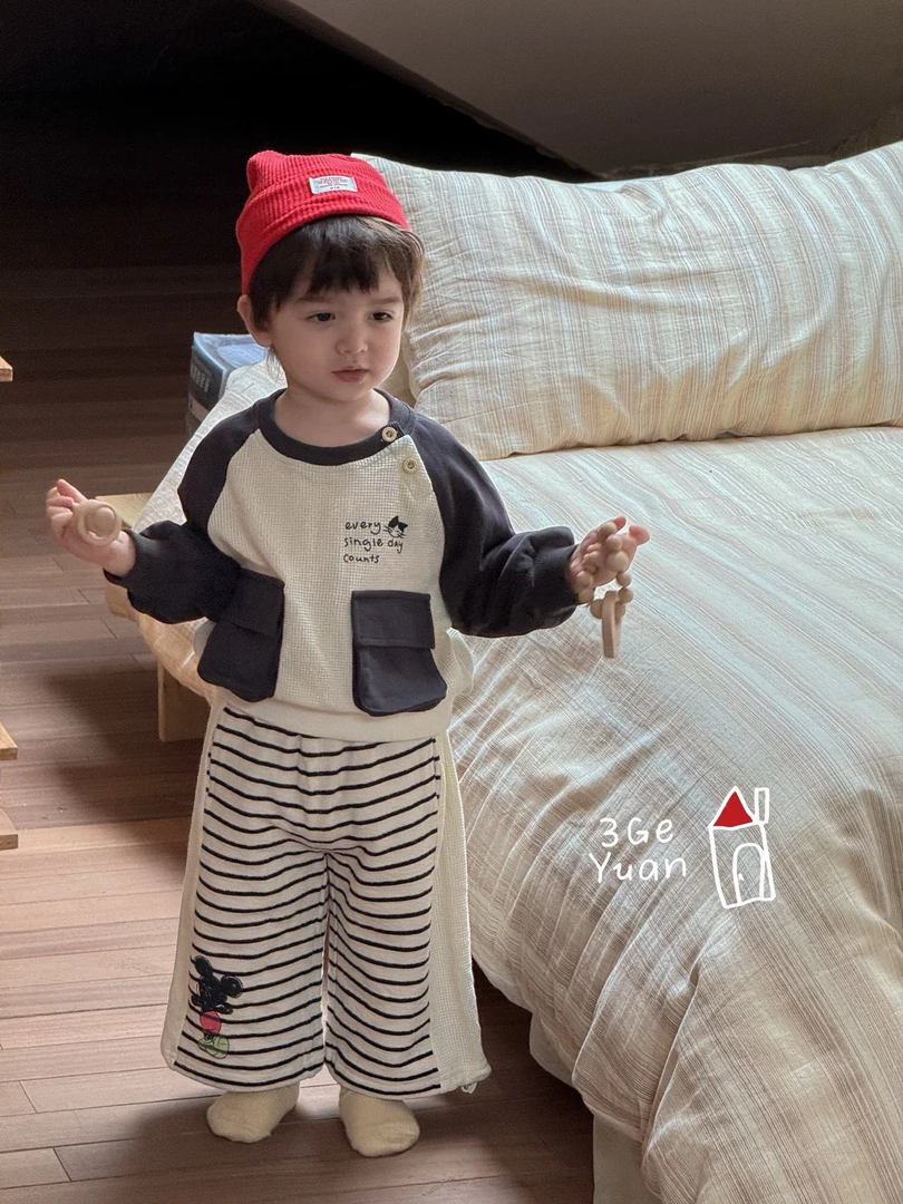 三个院2025浅秋  SGY8570 拼色套装