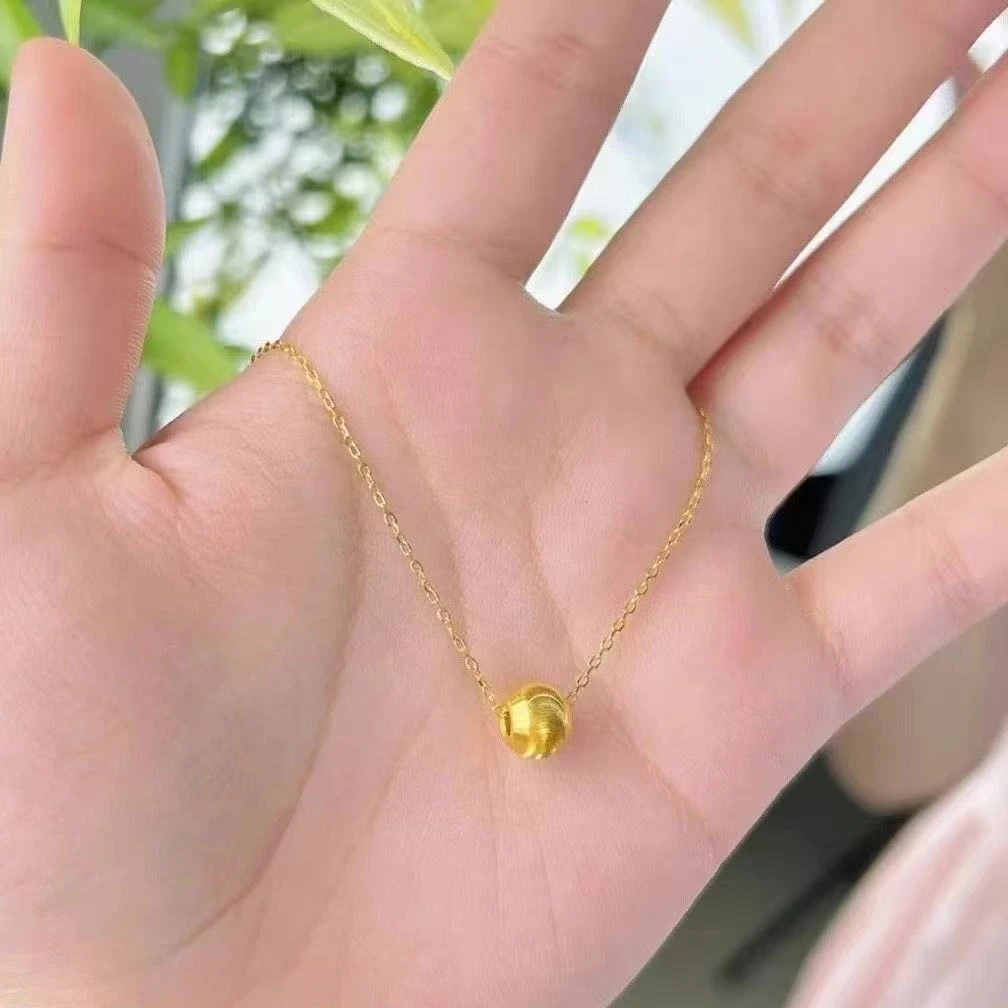 柯柒 钛钢项链 简约路路通项链女小众时尚百搭高级精致设计锁骨链