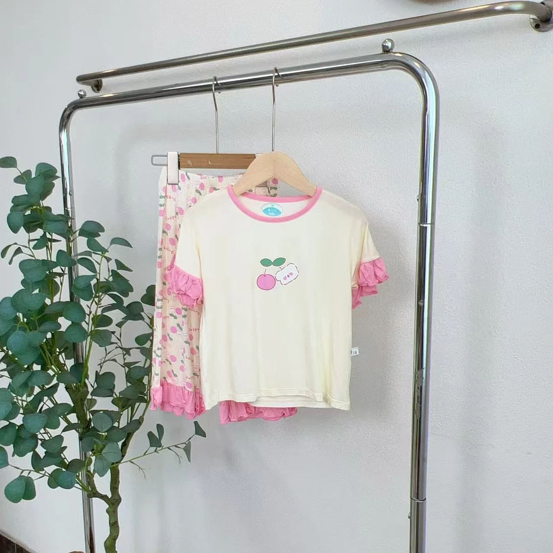 0259丫米色樱桃熊家居服