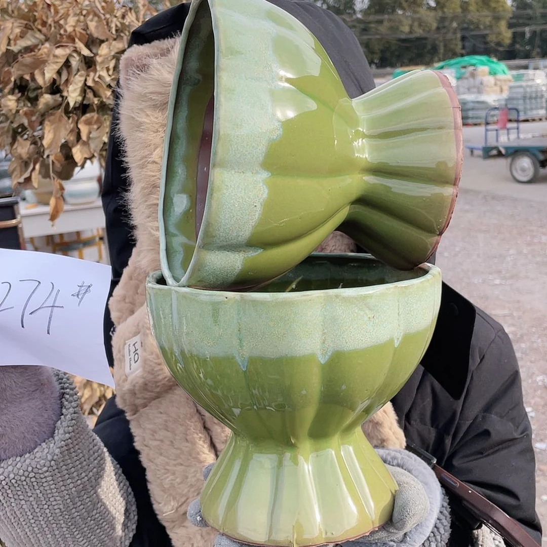 红陶王嫂花盆0116-274