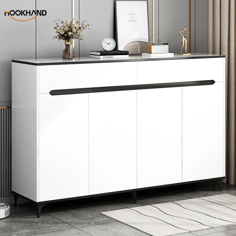 轻奢鞋柜家用门口大容量新款入户一体靠墙玄关柜收纳柜阳台储物柜