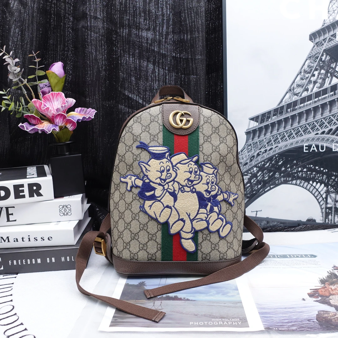 95新 GUCCI/古驰 双肩包/T10192477