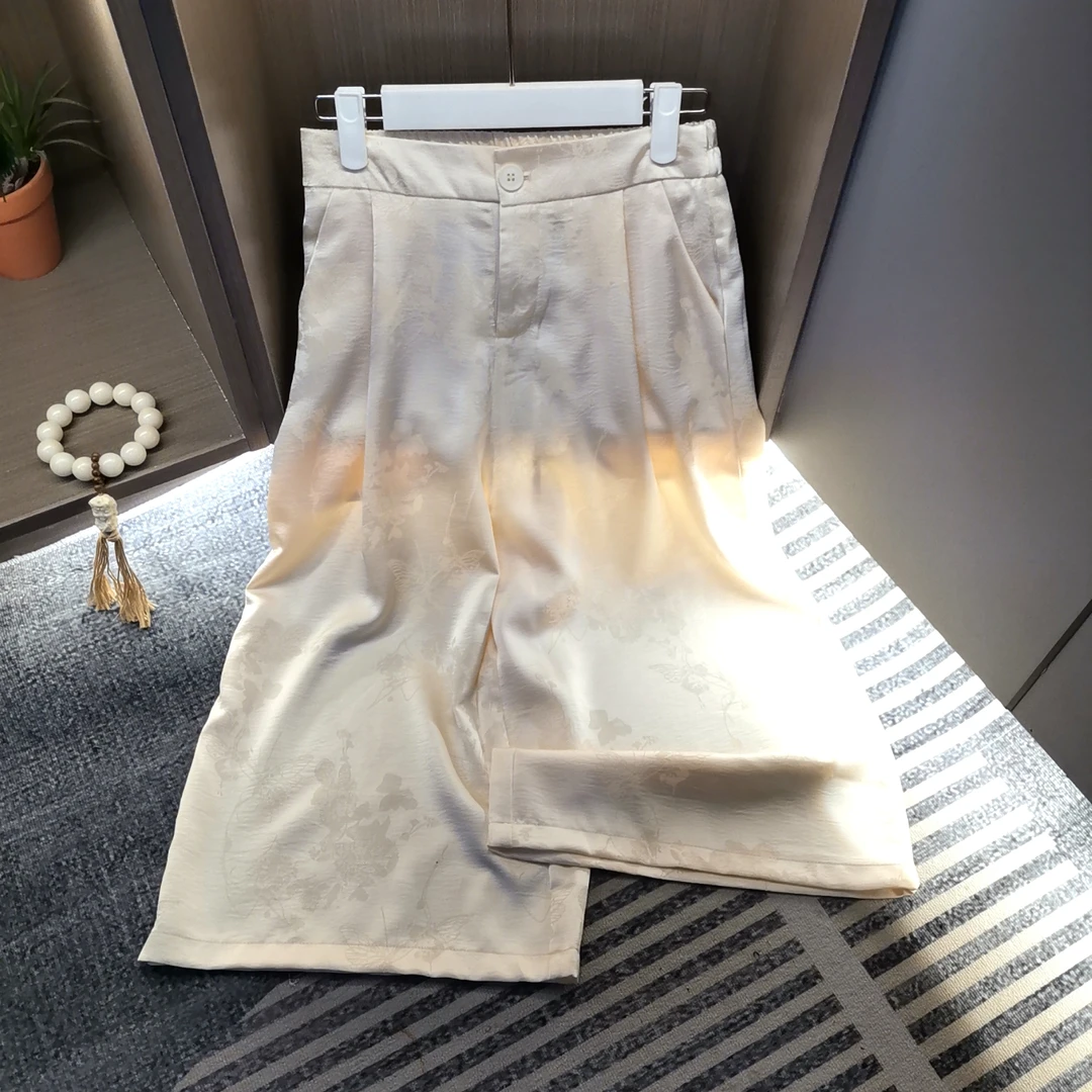 【花萝七分裤】夏季花萝休闲百搭七分裤6107
