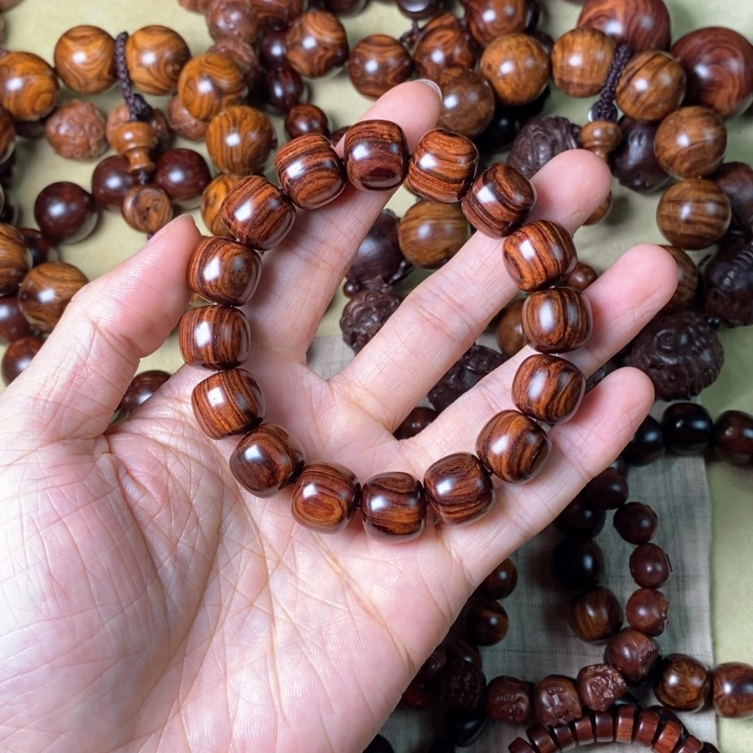 黄花梨/降香黄檀手串/手链山**家返工修补