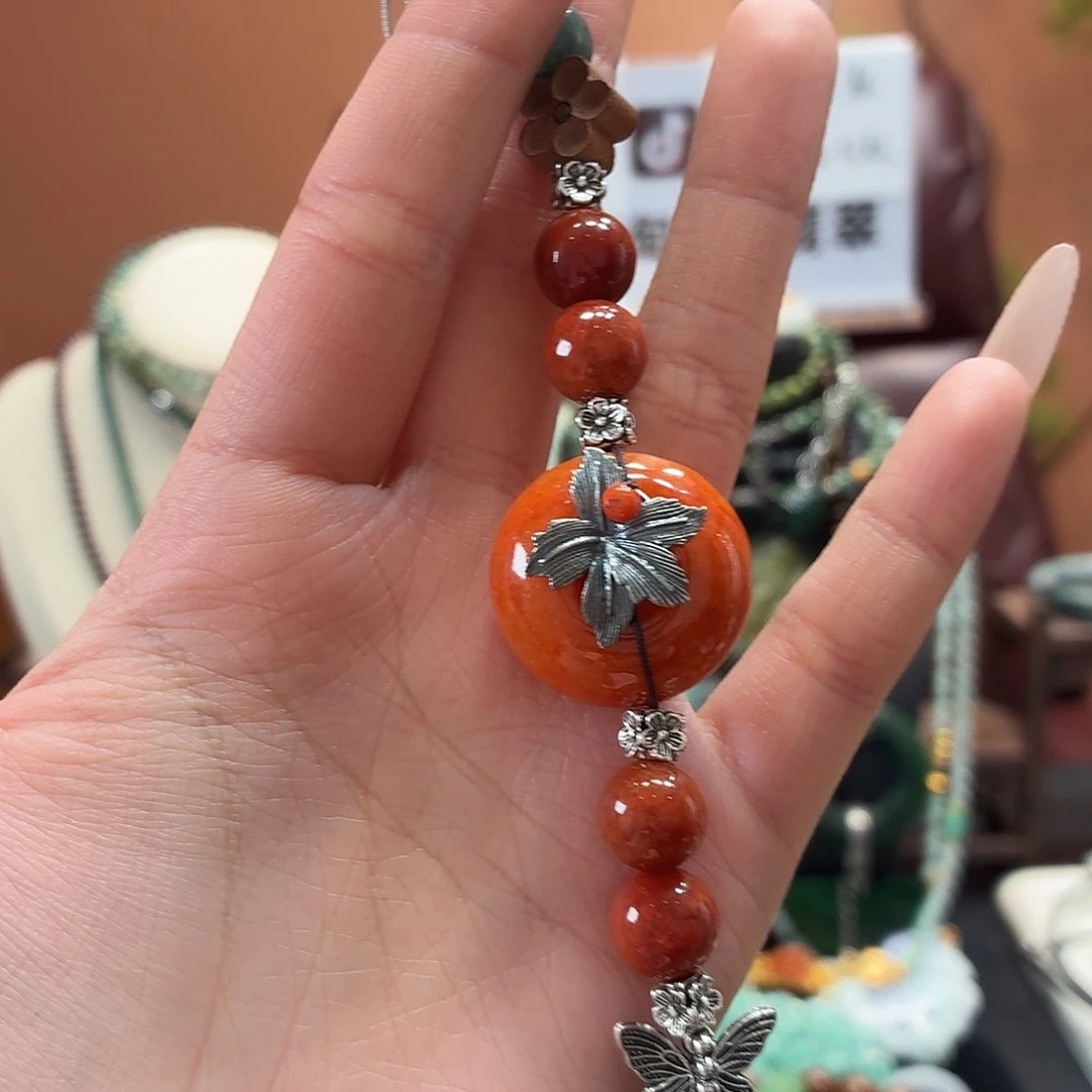 翡翠未镶嵌耳饰手串