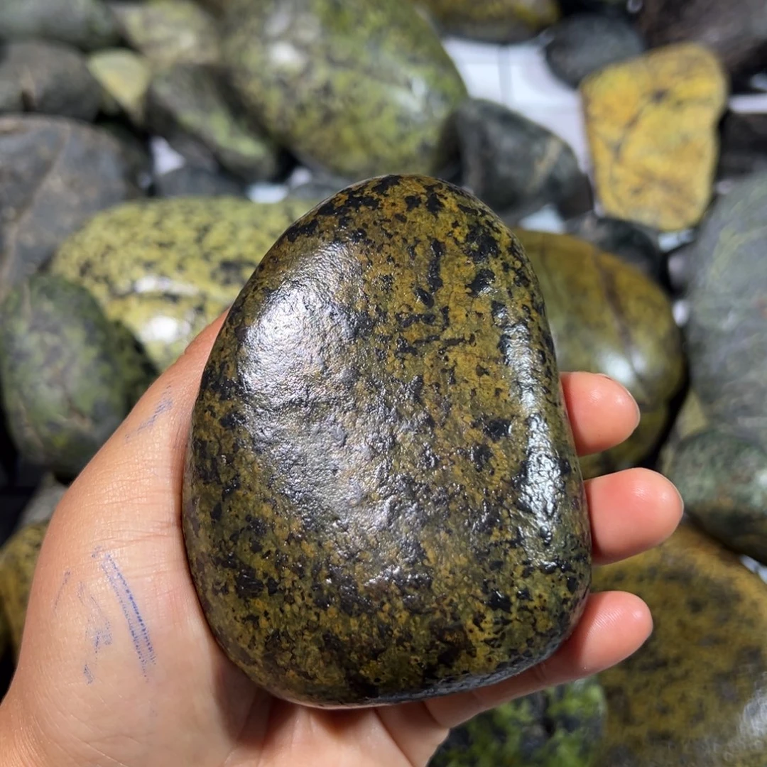 未镶嵌蛇纹石玉西藏藏玉药王石S*K