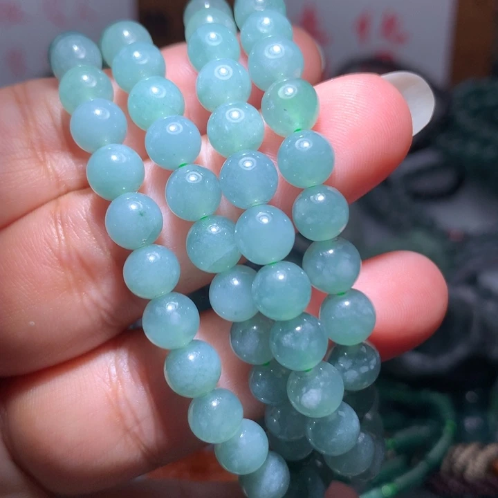 翡翠颈饰未镶嵌保真天然A货翡翠