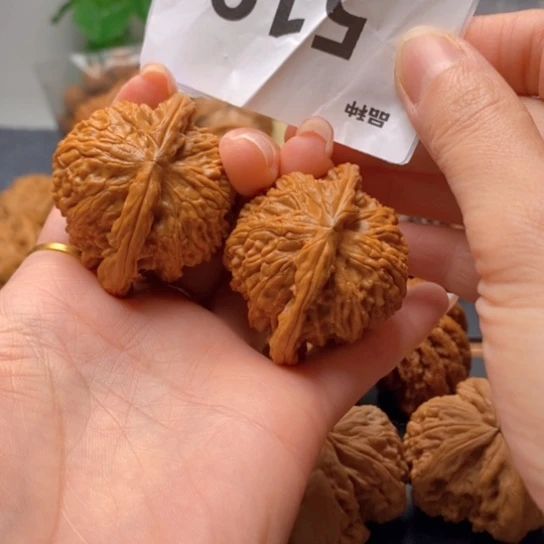 比***卜文玩核桃吊坠全45白狮子519