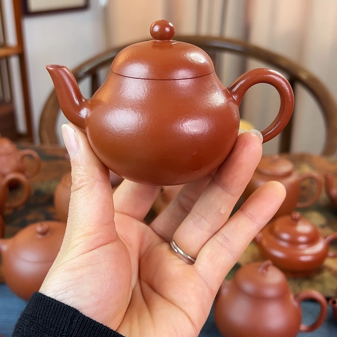 茶壶紫砂精品 梨式 朱泥 130cc