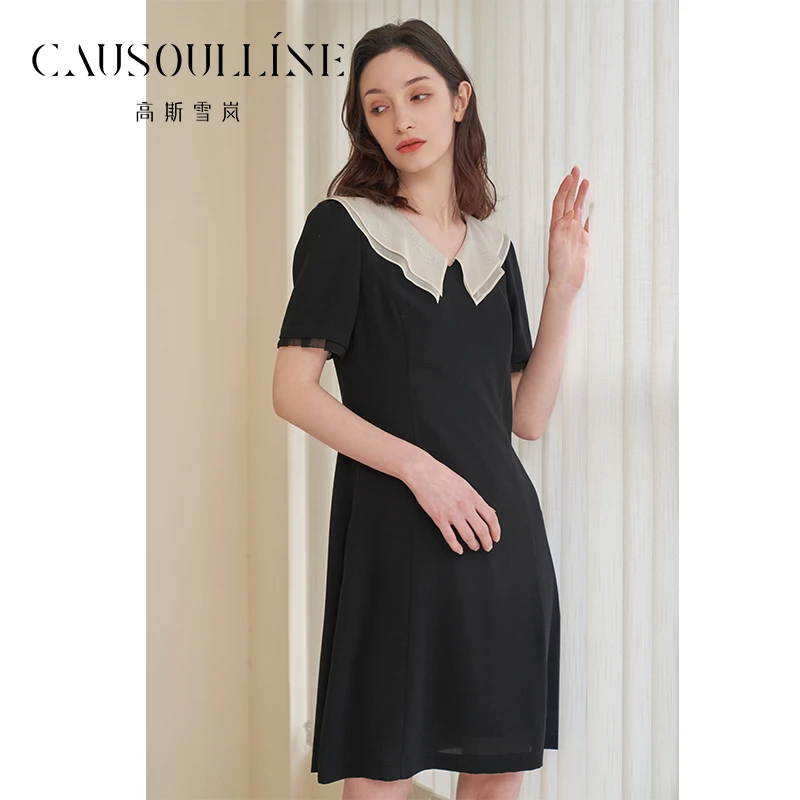 高斯雪岚【夏装福利】气质时尚收腰收腰a字显瘦连衣裙 23216596