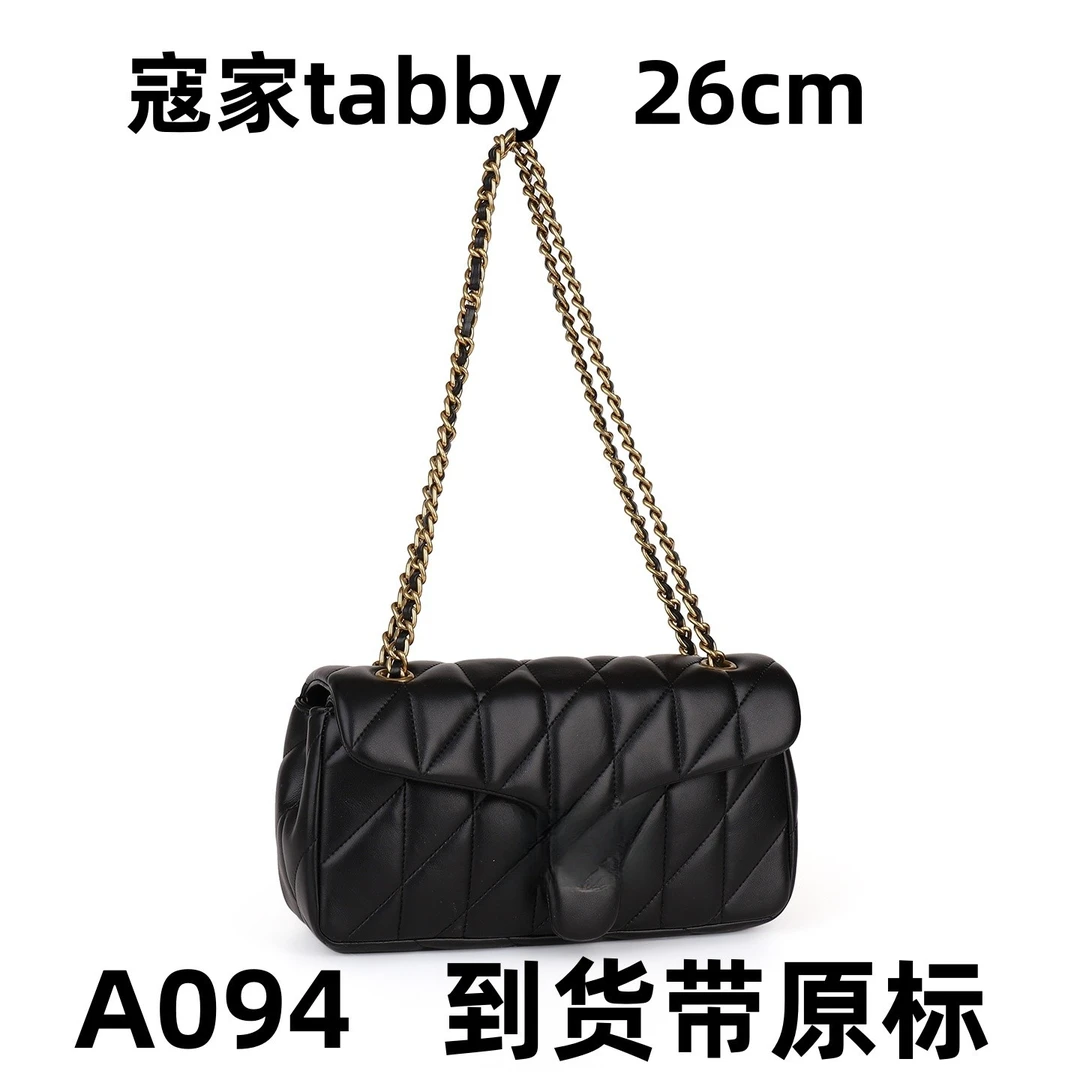 A094 寇tabby黑色 26cm【完美1：1】到货带专柜包装单肩斜挎包