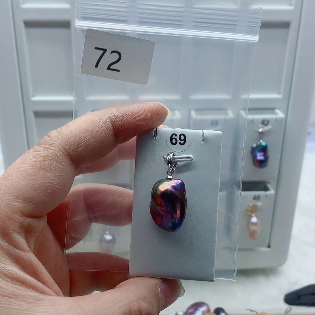 合金淡水珍珠吊坠(不含链)