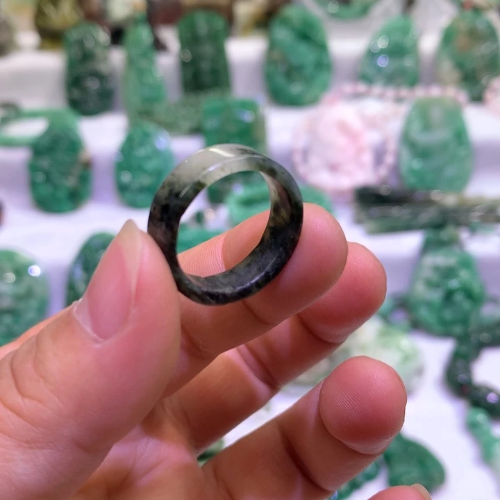 独山玉未镶嵌戒圈17.2内径