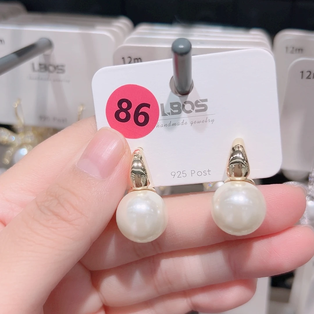 锆石纯铜合金耳环