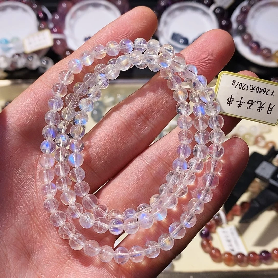 未镶嵌手链月光石手串5.3