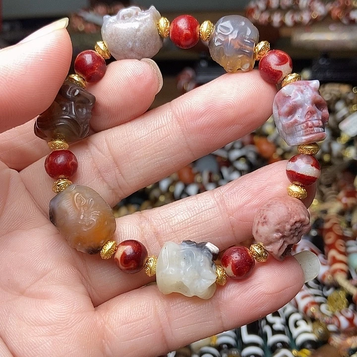 玛瑙/玉髓未镶嵌手链