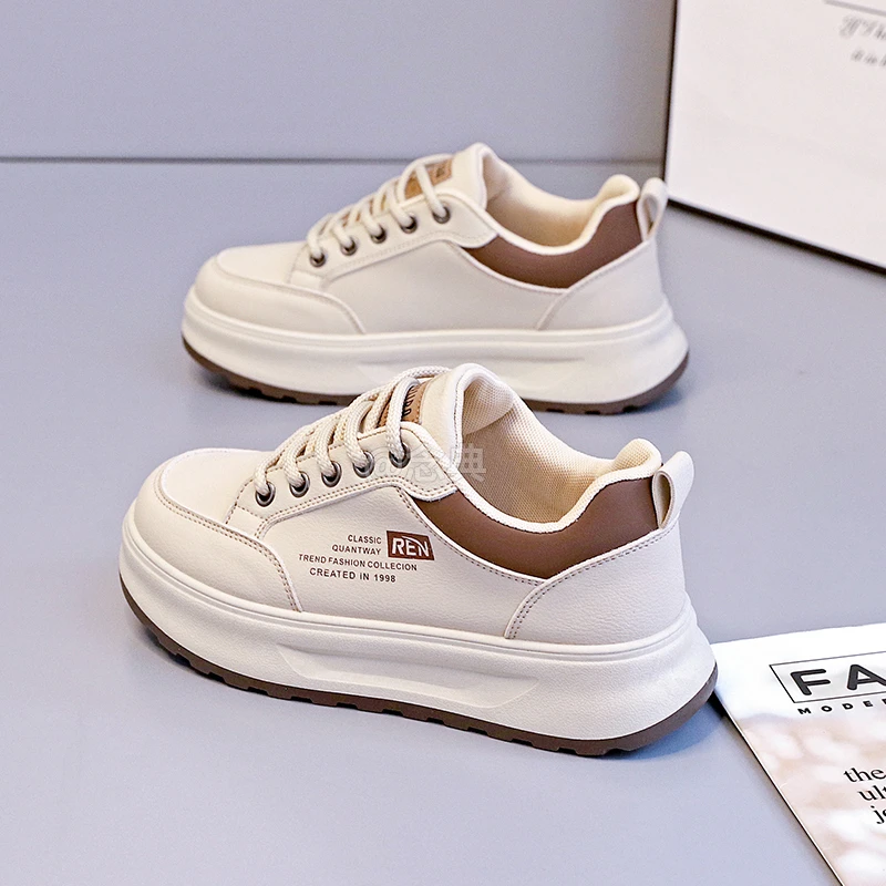 2025年新品厚底百搭时尚潮流低帮女鞋韩版潮流休闲增高厚底潮女鞋