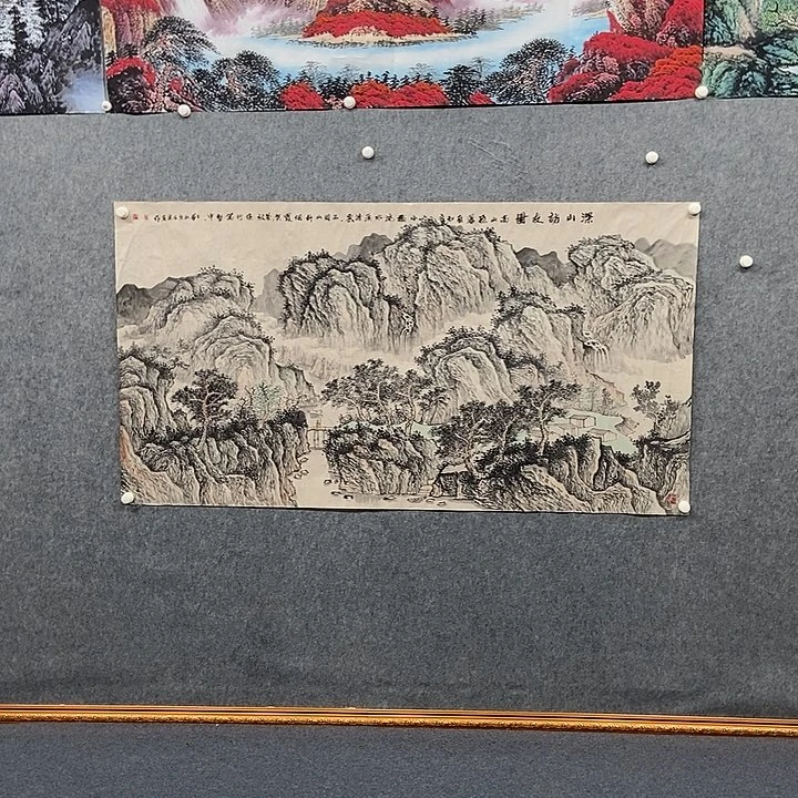 国画大六尺仿古山水一幅