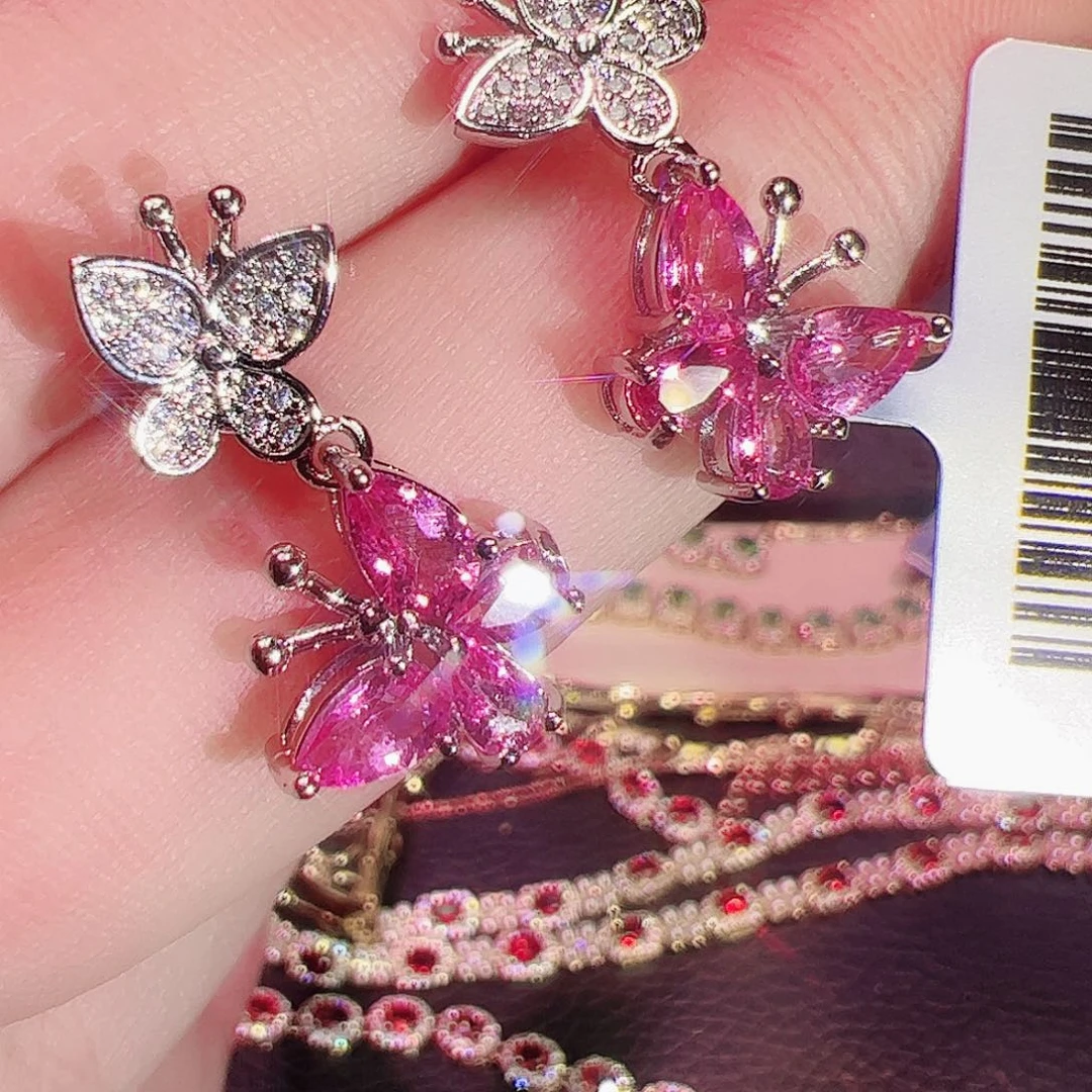 托帕石耳钉未镶嵌