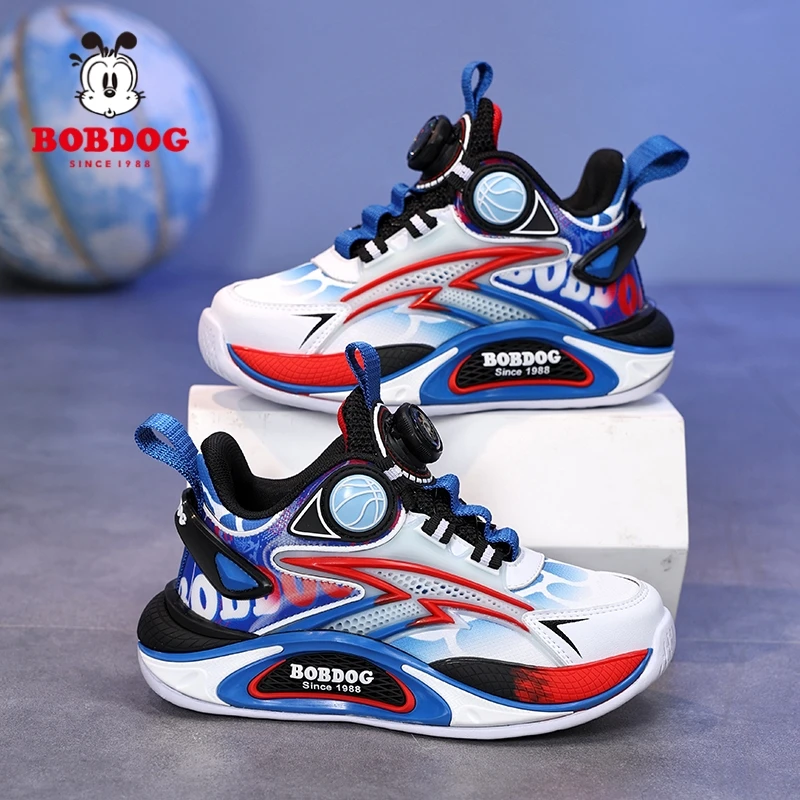 巴布豆童鞋男童运动鞋2025新款儿童篮球鞋中大童休闲鞋学生老爹鞋