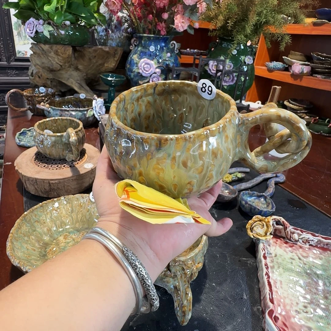 纯手工咖啡杯盘碗
