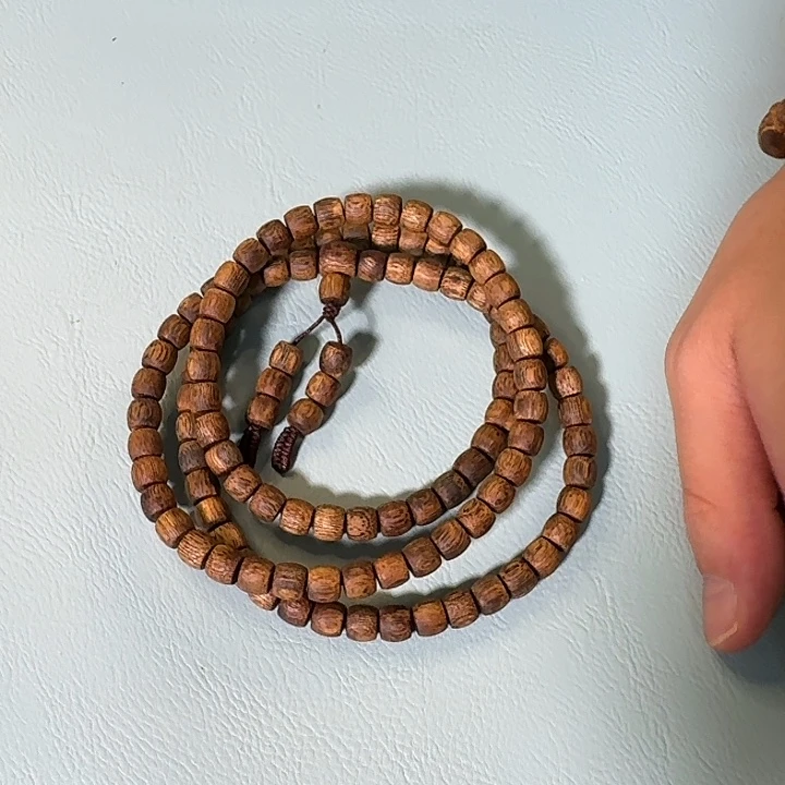 沉香白棋直纹 多圈卡 07