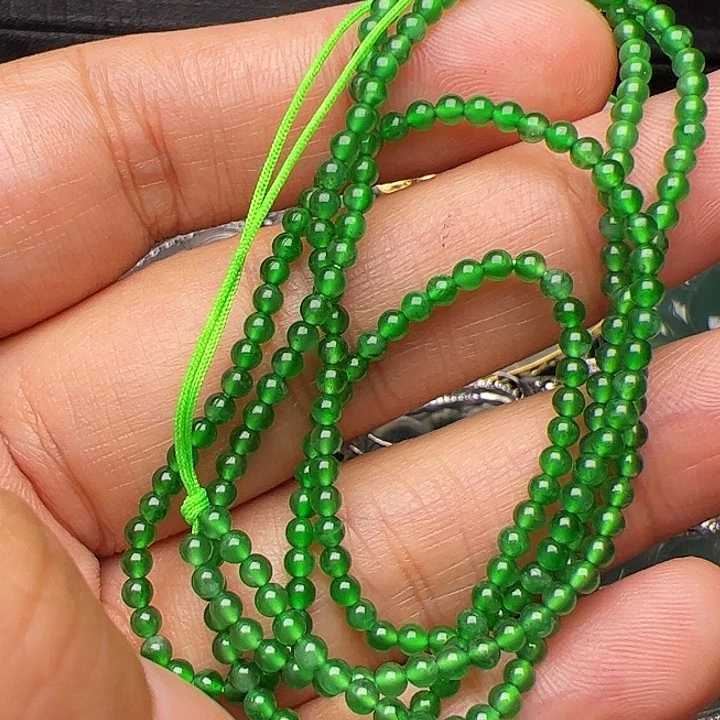 姐***姐翡翠未镶嵌项链翡翠