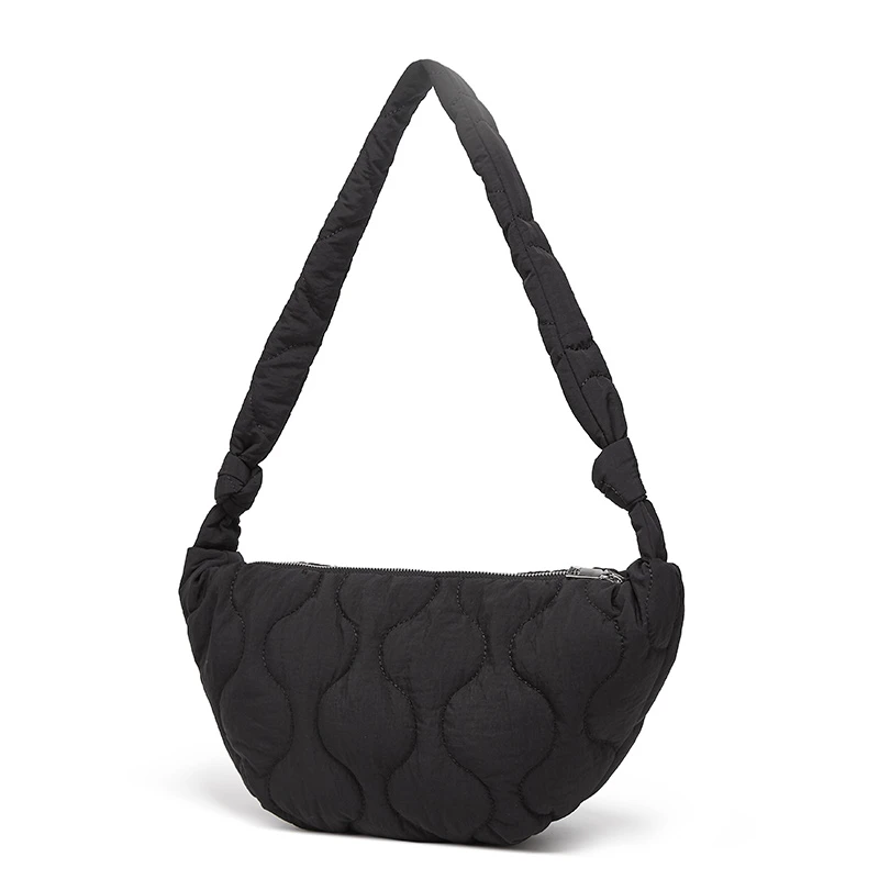 2025小众设计便携饺子包新款潮流时尚简约百搭轻便单肩斜跨女士包