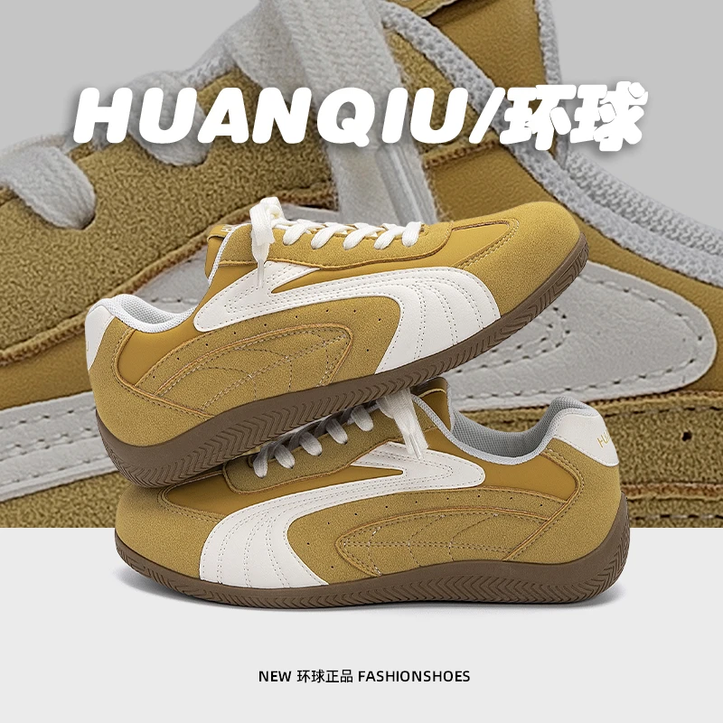 环球男鞋复古内增高德训鞋男2025新款秋季小众原创百搭休闲鞋板鞋