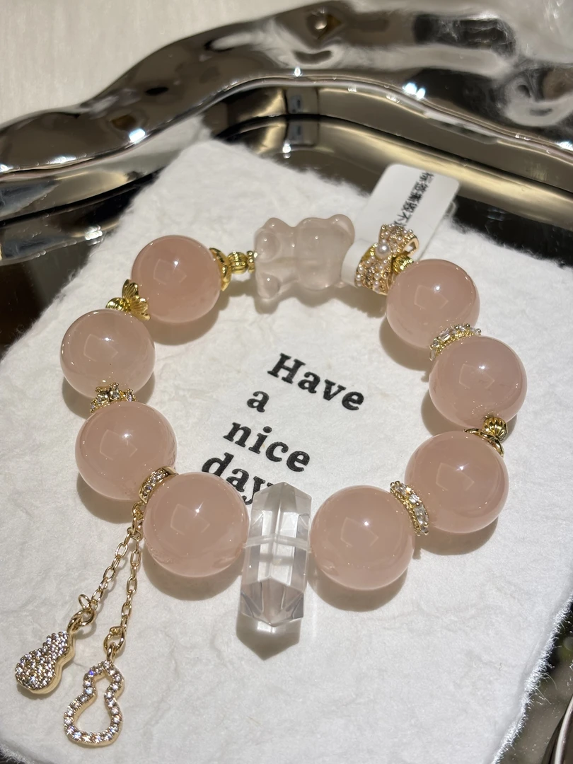 天然设计款初恋风格水晶手串