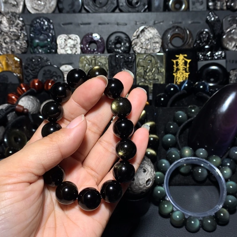 【闪购商品】黑曜岩未镶嵌手串c****e