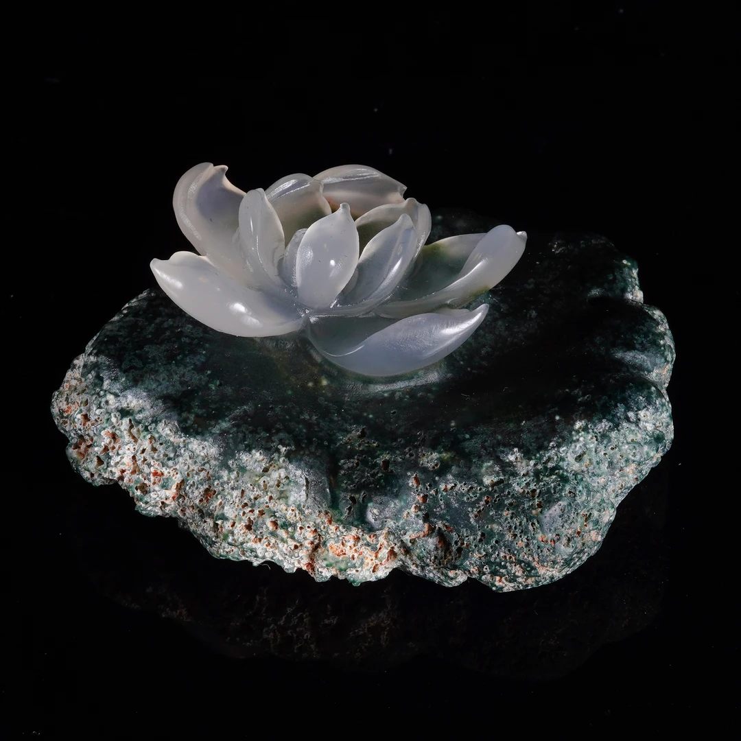 LOT.025玛瑙巧雕香盘X1432