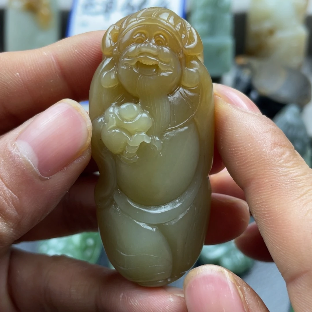 和田玉未镶嵌挂件