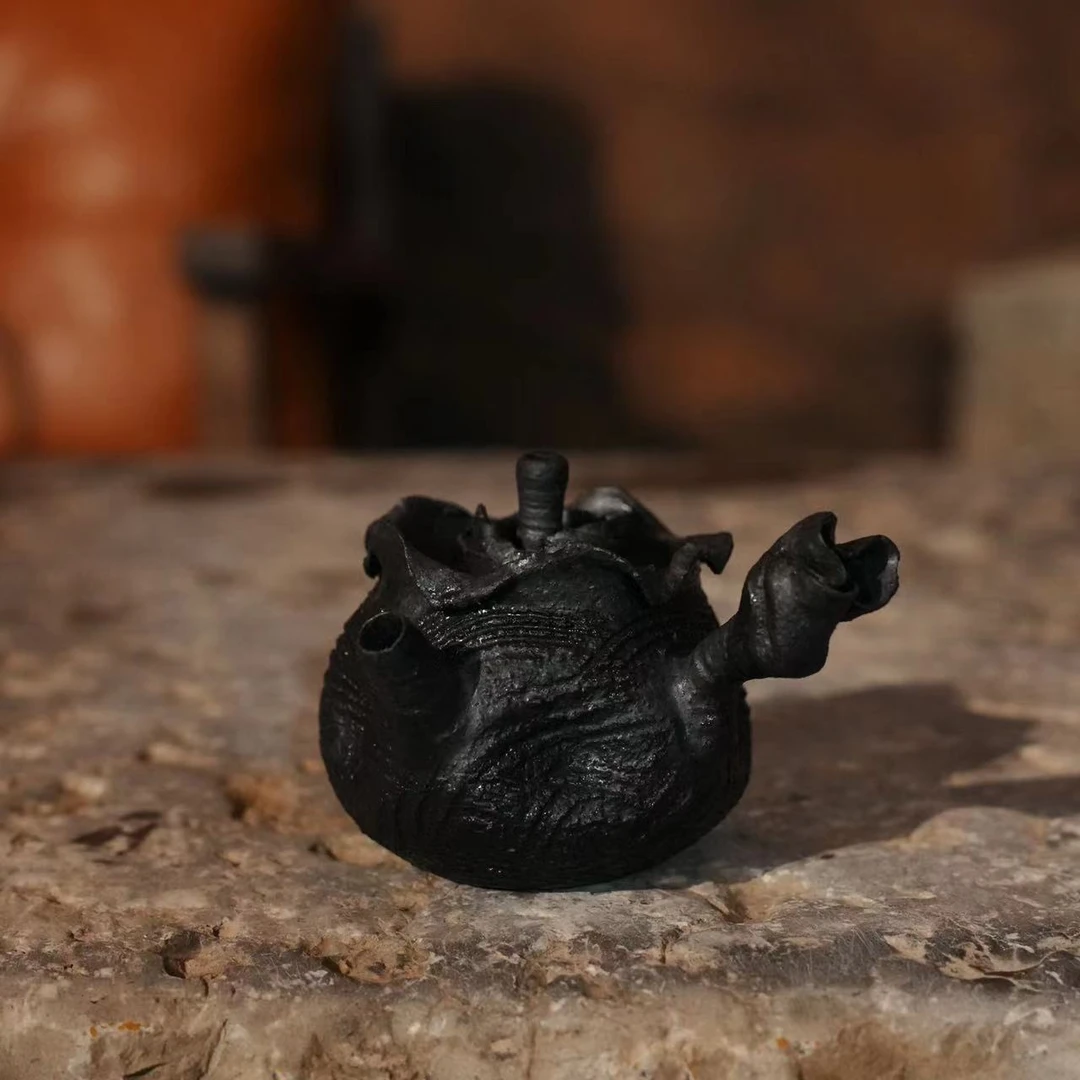 【九离烧】破口南蛮壶 手工器型稍有不同介意慎拍(和缘0100)