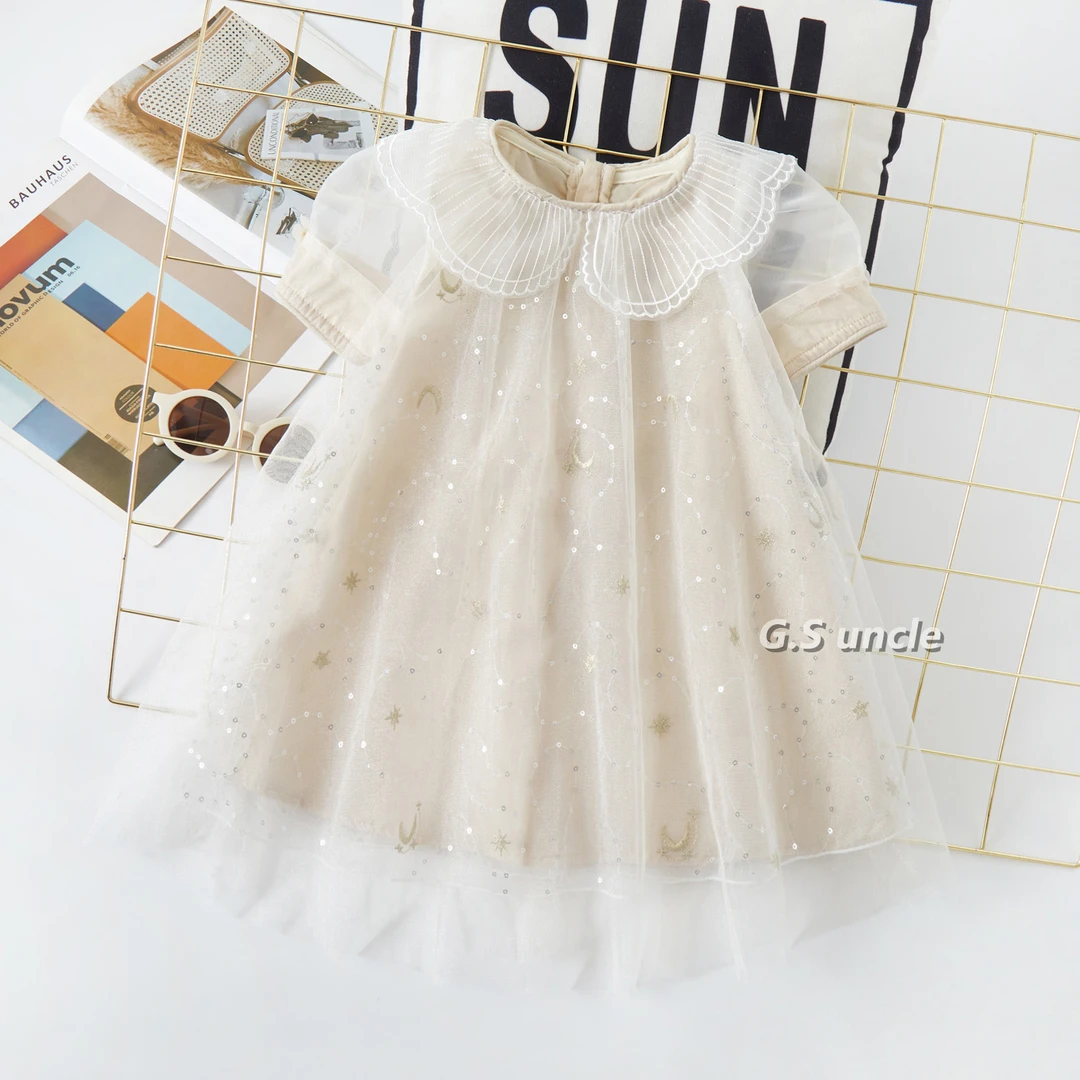 【琉璃梦境】Z057女童夏日必备清凉优雅新款网纱连衣裙洋气时尚