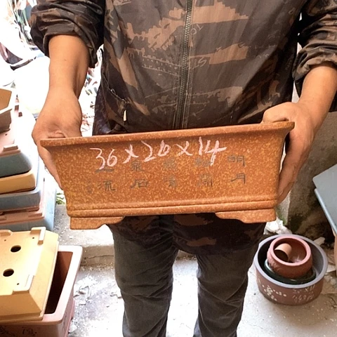 紫砂花盆手工制作