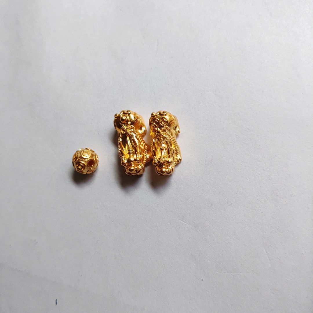 金元宝足金999貔貅珠子首饰