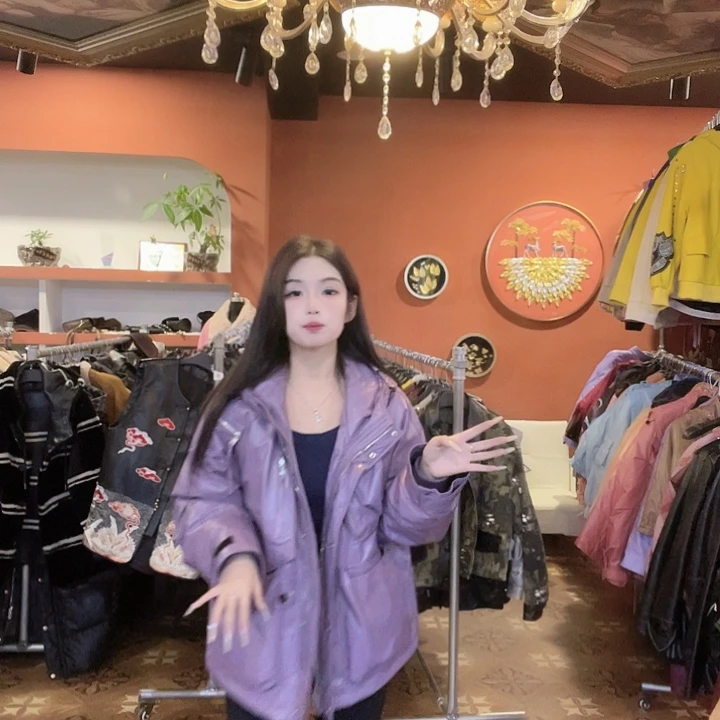 真皮绵羊皮棉服25242-B