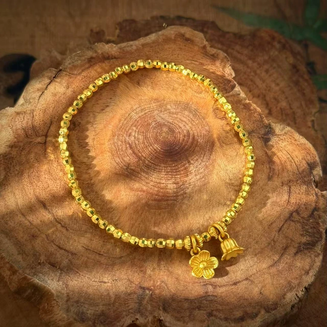 铜合金手链 精切超闪碎碎冰小花手链