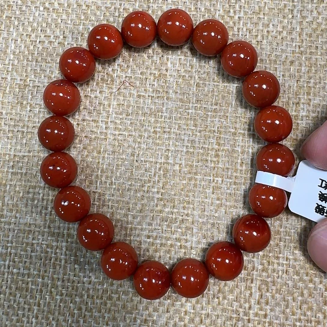 南红玛瑙未镶嵌手链手串原矿南红满肉满色虎皮火焰纹9大加