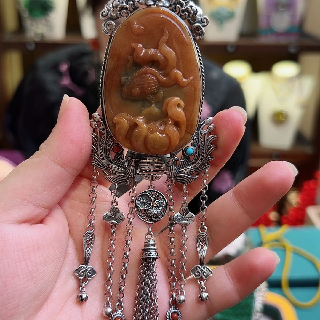 翡翠颈饰未镶嵌王*溪古风