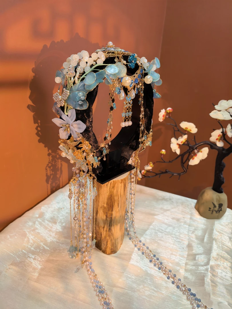 【龙葵】原创自制国风花朵流苏发箍